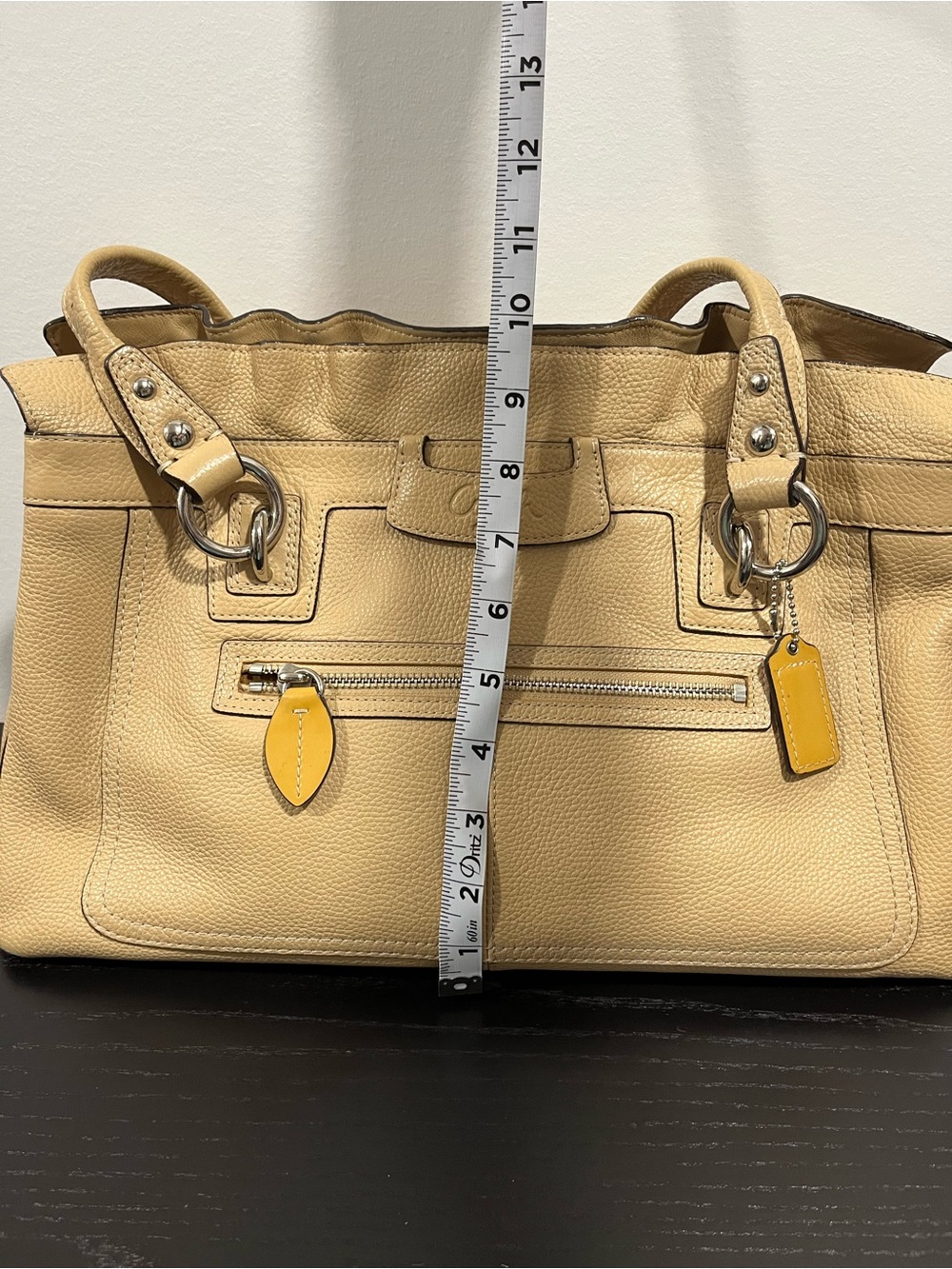 COACH HANDBAG SHOULDER PURSE BAG PENELOPE LEATHER SHOPPER IVORY